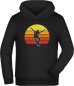 Preview: Skater Hoodie Hooded Sweater Kids - Retro Jumping Skateboarder i542